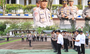 Apel Operasi "Mantap Brata Kapuas 2023-2024" Ditekankan Pentingnya Kesehatan dan Kewaspadaan Kamtibmas