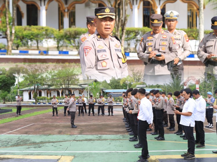 Apel Operasi "Mantap Brata Kapuas 2023-2024" Ditekankan Pentingnya Kesehatan dan Kewaspadaan Kamtibmas