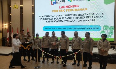 AKBP. dr. Huntal Napoleon Sp BP-RE Subsp LBL (K) FIHFAA FRSPH Launching Burn Center RS Bhayangkara TK.I Pusdokkes Polri