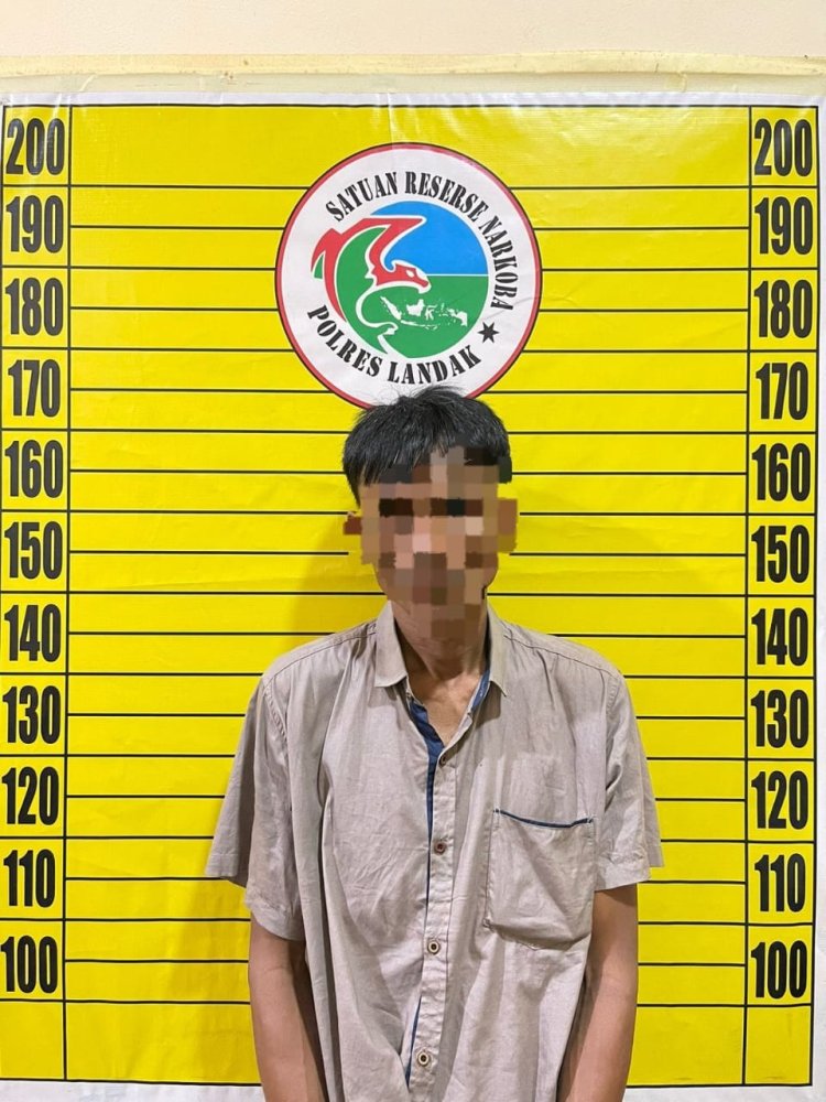 Misi Berhasil! Pengedar Narkoba Antar Kabupaten Diciduk di Landak Oleh Satresnarkoba Polres Landak
