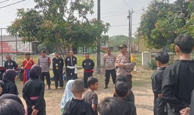 Kapolsek Pebayuran Berikan Pengarahan dan Pembinaan Kepada Peserta Latihan Perguruan Pencak Silat 