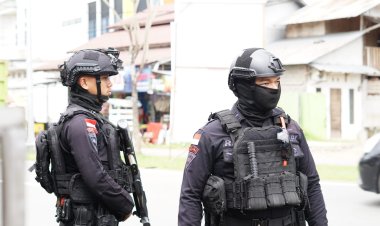 Hadapi Tantangan Kampanye, Satgas Mantap Praja Kapuas Laksanakan Siaga Pengawalan Paslon Cagub/Cawagub