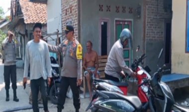 Dalam Menciptakan Situasi Kamtibmas Agar Tetap Aman dan Kondusif Kondusif AKP Hotma Sitompul Giat Sapa Warga