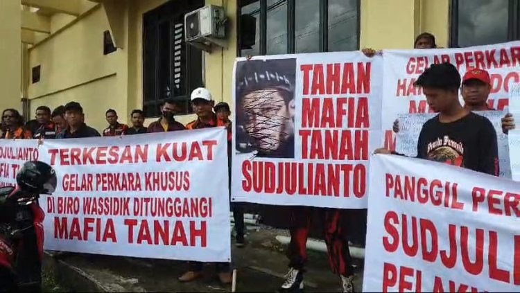 Pemuda Pancasila dan Korban Mafia Tanah Gelar Aksi Dukung Polda Kalbar Tuntaskan Kasus Tanpa Intervensi