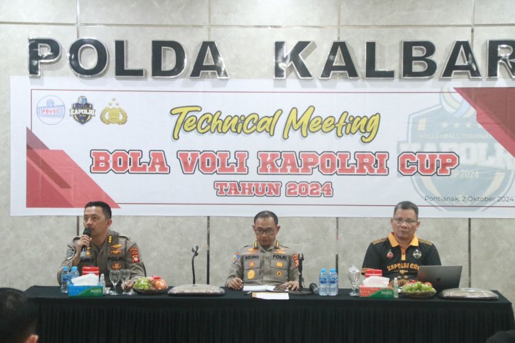 Panitia Bola Voli Kapolri Cup 2024 Gelar Technical Meeting