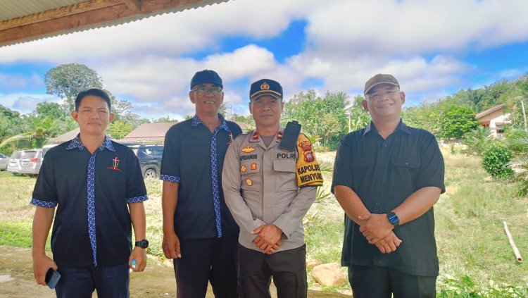 Kapolsek Menyuke Lakukan Silahturahmi Coolling System Di Kecamatan Menyuke
