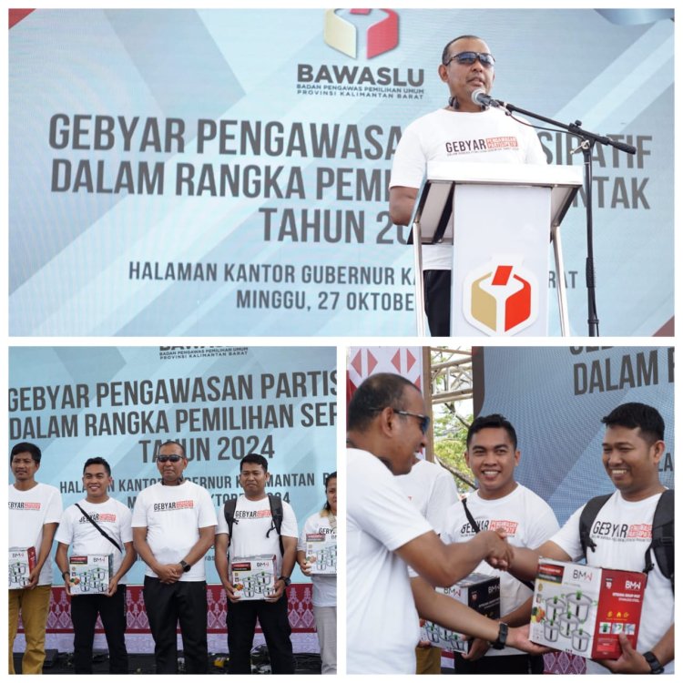 Kaopsda OMP Kapuas Polda Kalbar Hadiri Gebyar Pengawasan Partisipatif Ajak Masyarakat Awasi Pemilu