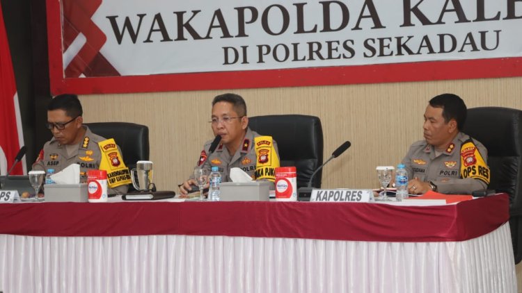 Wakapolda Kalbar Beri Asistensi Operasi Mantap Praja Kapuas 2024 di Polres Sekadau