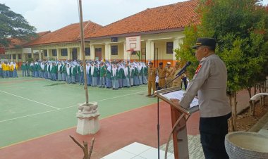 Berikan Himbauan Kepada Pelajar Kanit Binmas Polsek Tambelang Melaksanakan Kegiatan Police Goes To School 