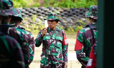 KOREM 121/ABW GELAR LATIHAN MENEMBAK SENJATA RINGAN JENIS PISTOL