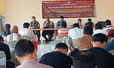 Kapolsek Pebayuran Hadiri Rapat Pleno Terbuka Rekapitulasi Hasil Penghitungan Suara Pilkada 2024