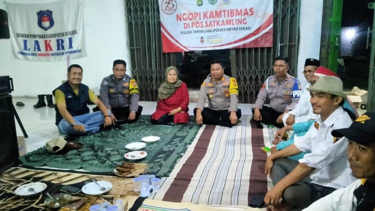 Kapolsek Tambelang Berikan Pesan Kepada Masyarakat Dalam Melaksanakan Giat Ngopi Kamtibmas 