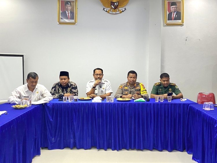 Kapolsek Tambelang Hadiri Rapat Minggon Tingkat Kecamatan 