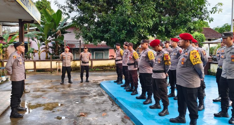 Polres Sekadau Geser Personel untuk Pengamanan Pleno di Kecamatan