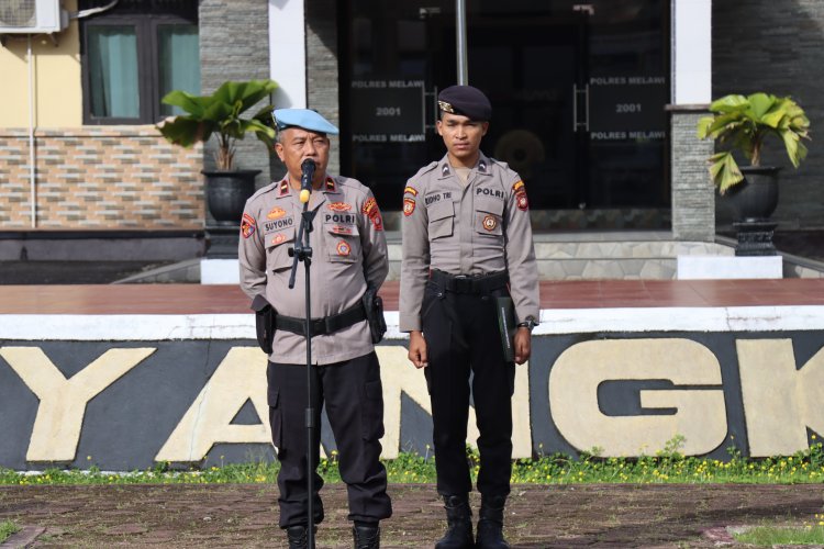 Kasie Propam Polres Melawi Ingatkan Personel Larangan Keras Perjudian