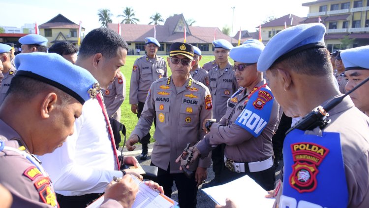 Tertibkan Penggunaan Senjata Api Polda Kalbar Laksanakan Pengecekan Senjata Api