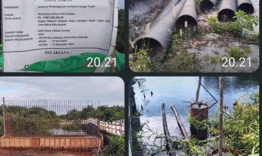 Viral di Media Masa Proyek Jembatan Sungai Terindikasi Ada Dugaan Korupsi