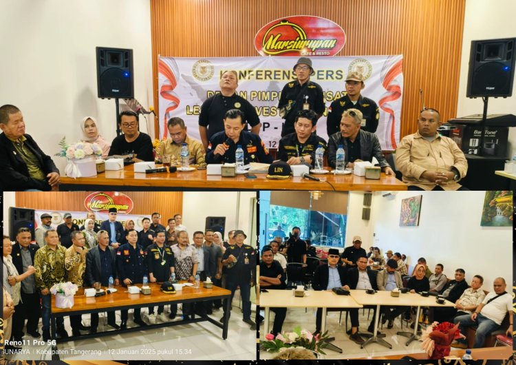 Konferensi pers lembaga investigasi negara terkait legalstanding kepemimpinan sebagai ketua umum terpilih