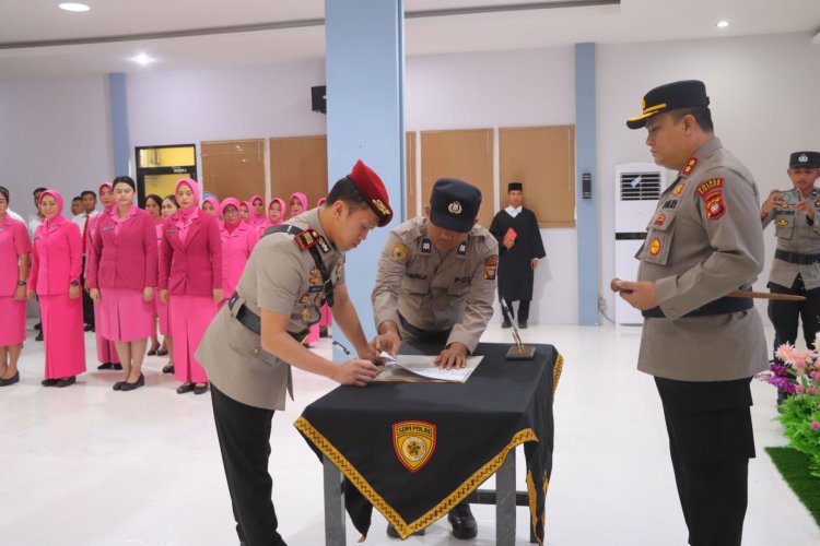Polres Sintang Gelar Upacara Serah Terima Jabatan Kasat Reskrim