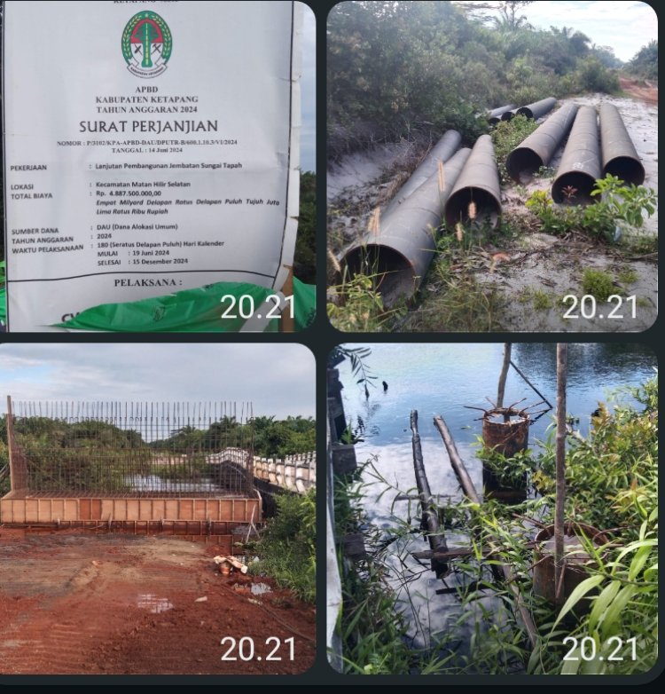 Viral di Media Masa Proyek Jembatan Sungai Terindikasi Ada Dugaan Korupsi