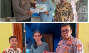 Tingkatkan Kualitas Usaha, Kapolsek Pebayuran Bersama Tim Baznas Kabupaten Bekasi Berikan UMKM Kepada Dua Warga Pebayuran 