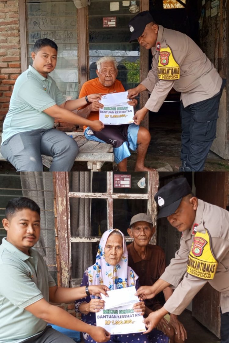 Warga Ucapkan Terimakasih Kepada Polsek Pebayuran Berkat Pengajuannya Mendapatkan Biaya Pengobatan dari Baznas Kab Bekasi 