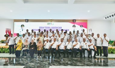 Serah Terima Jabatan Bupati Asahan Wagub Sumut Surya Ajak Selaraskan Pembangunan Pemkab Dan Pemprov