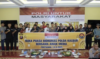 Polda Kalbar Laksanakan Buka Puasa Bersama Dewan Pers Pimpinan Redaksi Media, Dan Wartawan Kalimantan Barat