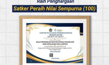 Badiklat Kepri Capai Nilai Maksimal 100 untuk IKPA