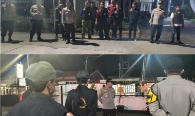 Kapolsek Tambelang Pimpin Apel Gabungan Persiapan Operasi Kehajatan Jalanan 