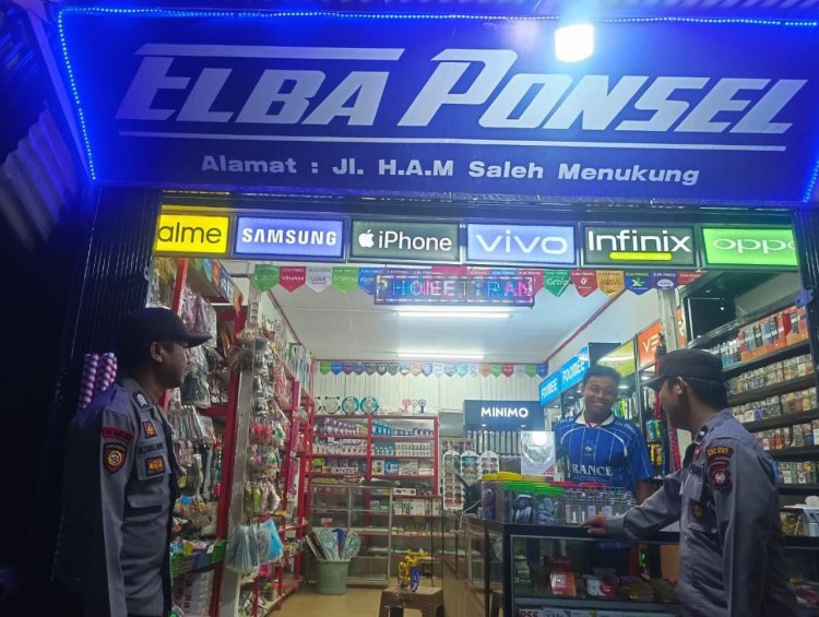 AKP Tri Jumadi Pimpin Patroli Malam Untuk Menjaga Kamtibmas Di Bulan Suci Ramadhan