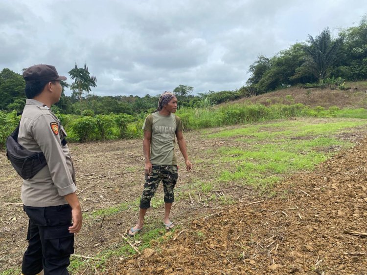 Polsek Meranti Intensifkan Cek Progres Tanamaan Jagung Hibrida
