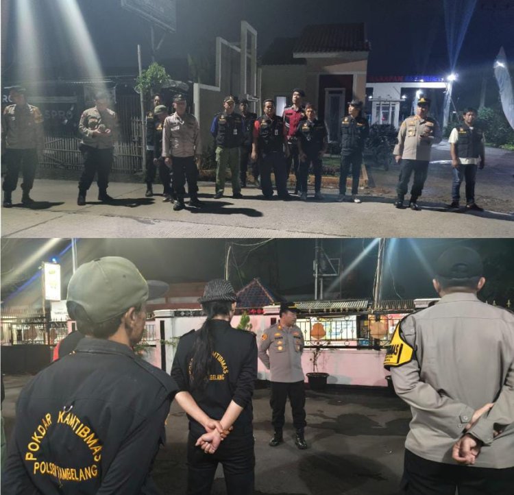 Dalam Menjaga Kamtibmas Tetap Aman dan Kondusif Selama Ramadhan Kapolsek Tambelang Melaksanakan Apel Gabungan Persiapan OKJ