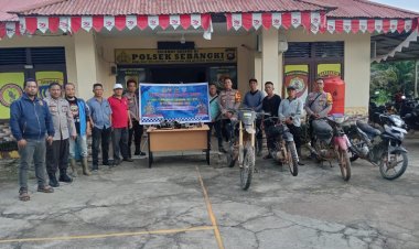 Respon Keluhan Warga Polsek Sebangki Musnahkan Knalpot Tak Standar