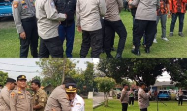 Diwarnai Rasa Sedih dan Haru Pisah Sambut Kapolsek Pebayuran 