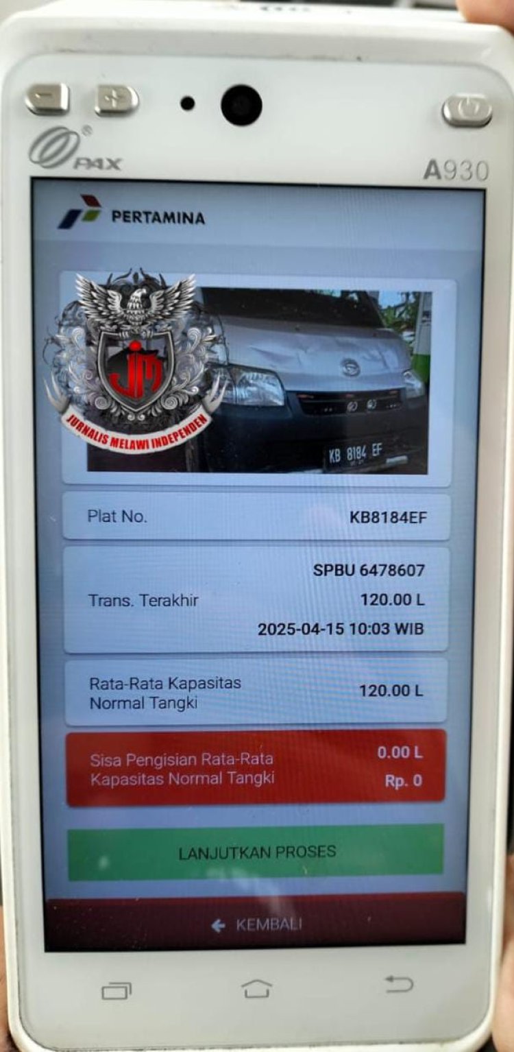 Ketua JMI Melawi sarankan pemilik Barcode my Pertamina Yang di rugikan Buat Laporan Resmi