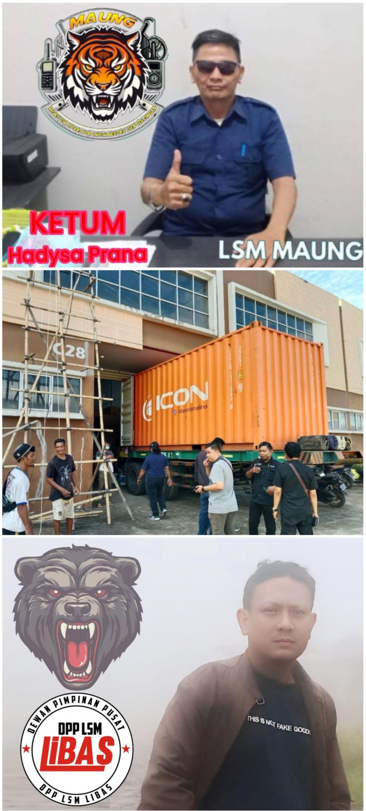 Senada Dengan Ketum LSM MAUNG Ketum LIBAS soroti kinerja APH terkhusus Bea Cukai Kalbar