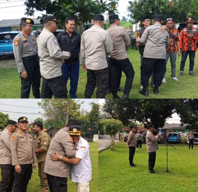 Diwarnai Rasa Sedih dan Haru Pisah Sambut Kapolsek Pebayuran 