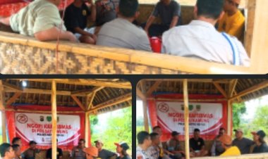 Dalam Rangka OPS Berantas Jaya-2025 Antisipasi Premanisme dan Guantibmas,Kapolsek Serang Baru Gelar Ngopi Kamtibmas Berikan Himbauan Kepada Warga