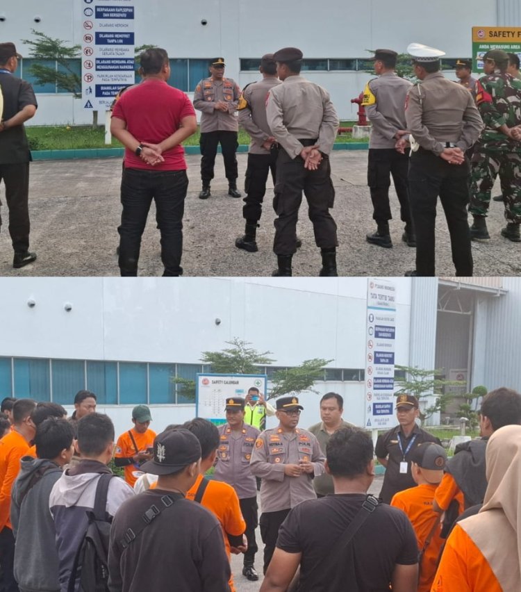 Kapolsek Serang Baru Pimpin Apel Persiapan Pengamanan Massa Menuju Monas 