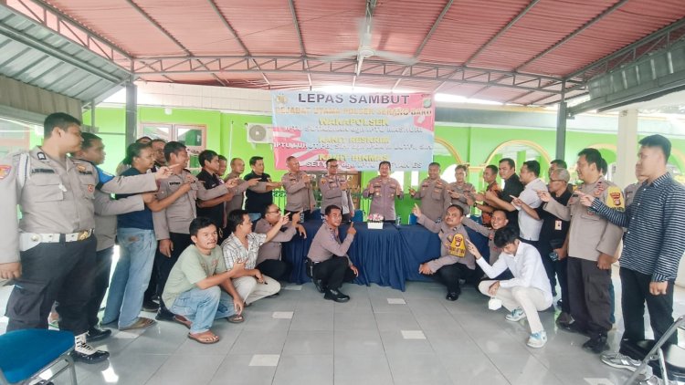 Polsek Serang Baru Gelar Lepas Sambut Berlangsung Haru