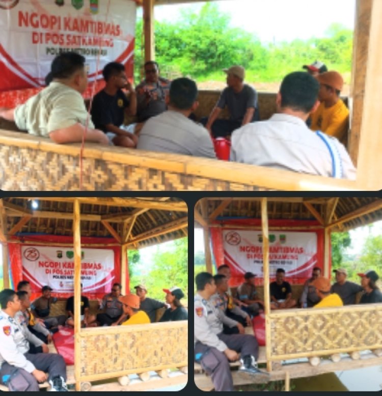 Dalam Rangka OPS Berantas Jaya-2025 Antisipasi Premanisme dan Guantibmas,Kapolsek Serang Baru Gelar Ngopi Kamtibmas Berikan Himbauan Kepada Warga