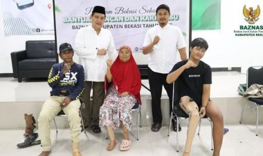 Langkah Baru untuk Harapan Baru Bantuan Kaki Palsu dari BAZNAS Kabupaten Bekasi