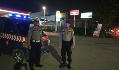 Antisipasi Ganguan Kamtibmas, Polsek Serang Baru Gelar Patroli Preventif di SPBU 