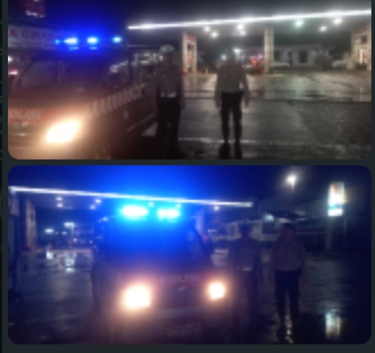 Sebagai Upaya Cegah Gangguan Kamtibmas di SPBU, Personil Polsek Serang Baru Laksanakan Patroli Preventif 