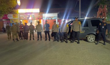 Sinergitas TNI-Polri Dalam Rangka Cipta Kondisi Polsek Tambelang Gelar Patroli Biru Gabungan 