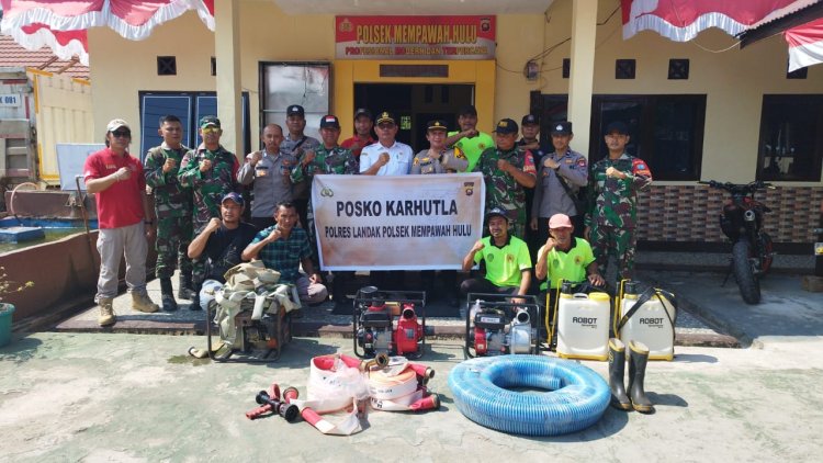 Pengecekan Kesiapan Tim Gabungan Karhutla di Kecamatan Mempawah Hulu, Kapolsek: Siap Tanggap Darurat!