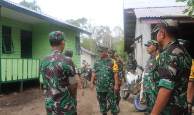 WASEV TMMD TINJAU LANGSUNG SASARAN DI WILAYAH KODIM SINTANG, KADES SUNGAI PENGGA SAMPAIKAN TERIMA KASIH