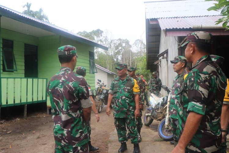 WASEV TMMD TINJAU LANGSUNG SASARAN DI WILAYAH KODIM SINTANG, KADES SUNGAI PENGGA SAMPAIKAN TERIMA KASIH