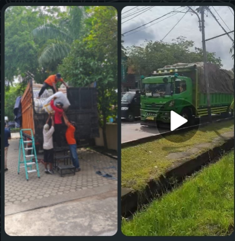 DJBC Kalbagbar Tahan 3 Truk Fuso Bermuatan 20 Ton Pakaian Bekas Diduga Tujuan Jakarta